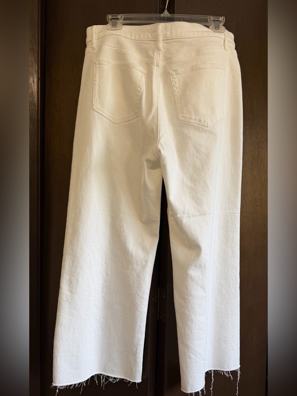 LOFT White Wide-Leg Crop Women's Jeans - Picture 2 of 6